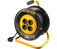 STAYER 20 м, 1300Вт, ПВС 2x0,75 удлинитель на катушке MS 207 55073-30_z01