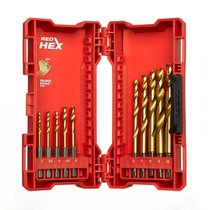 Набор сверл по металлу Milwaukee RedHEX HSS-G TiN (10шт)