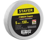 STAYER 5 см х 130 м, 3х3 мм, сетка стеклотканевая самоклеящаяся FIBER-Tape 1246-05-130_z01