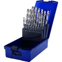 Набор свёрл по металлу, 25 пр., d 1.0-13.0 мм x 0.5, DIN 338, HSS-GK, Тип N