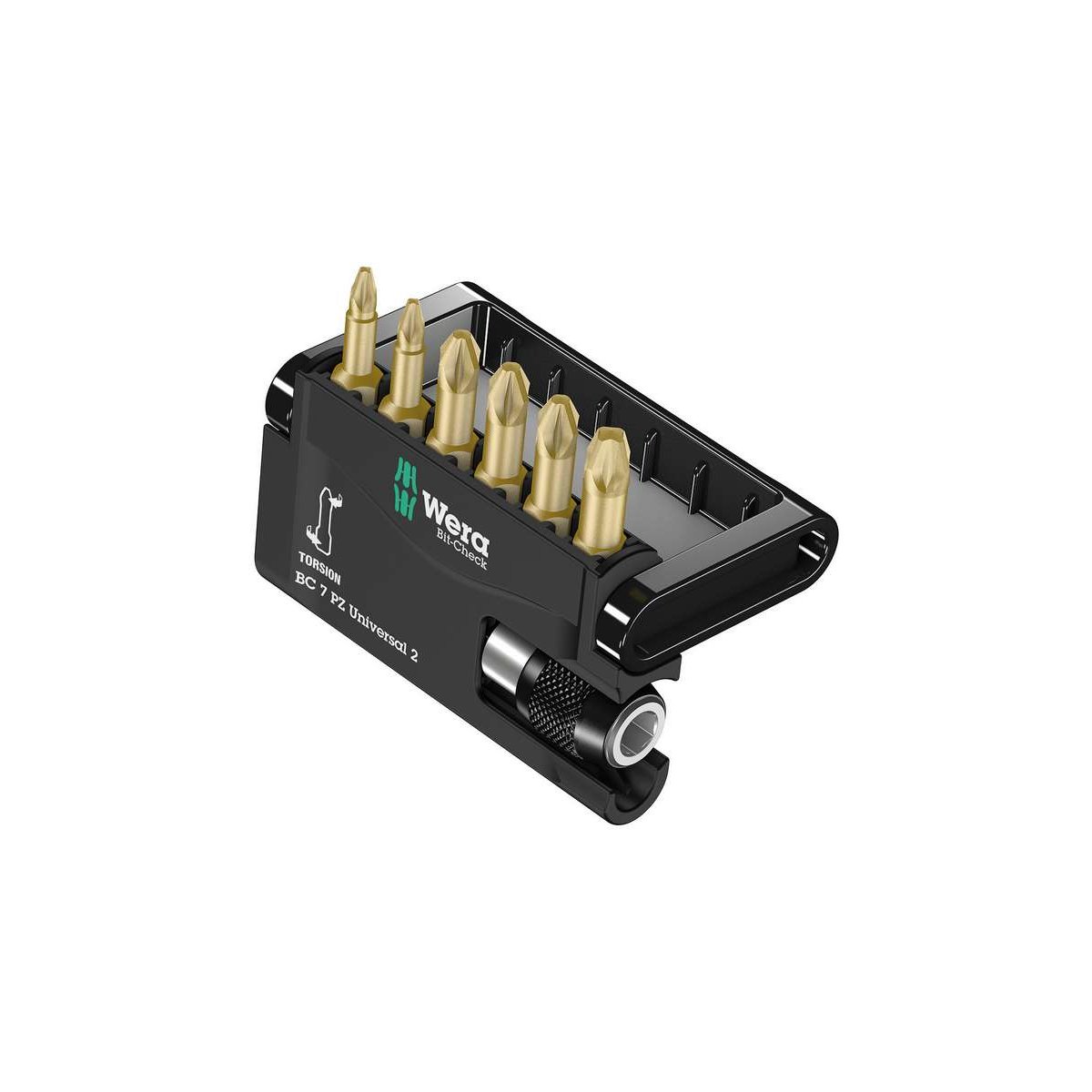 Bit-Check 7 PZ Universal 2 набор бит торсионных с битодержателем, сверхтвёрдых, 7 пр., 1/4" C6.3