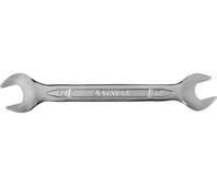 STAYER 17х19 мм, Cr-V сталь, хромированный, гаечный ключ рожковый 27035-17-19