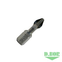 Биты фрезерованные, Ph 3x25 мм, Torsion, C 6,3 (арт. D-T-PH03-025-010) "D.BOR"