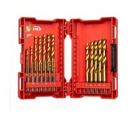 Набор сверл по металлу Milwaukee RedHEX HSS-G TiN (19шт)