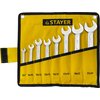 STAYER 8 шт, 6 - 24 мм, набор ключей гаечных рожковых 27035-H8