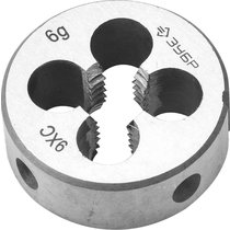 ЗУБР М5 x 0,5 мм, мелкий шаг, плашка круглая ручная 4-28022-05-0.5