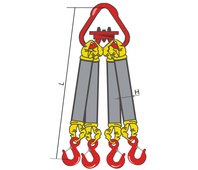 Строп текстильный четырёхветвевой типа 4СТ 20,0/3500