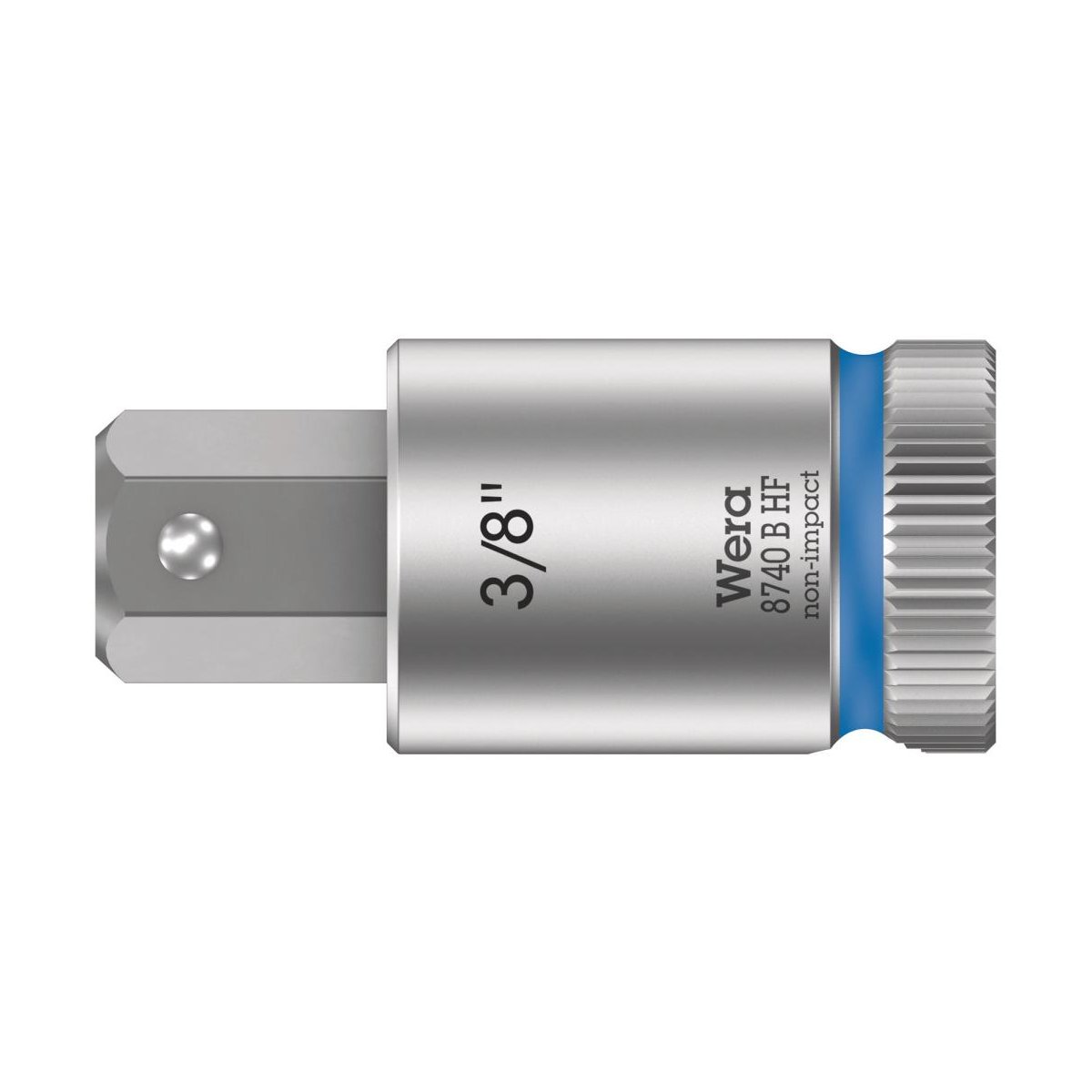 8740 B Hex-Plus HF Zyklop Головка торцевая с вставкой-битой с внешним шестигранником, 3/8", с фиксацией, 3/8" x 38.5 мм