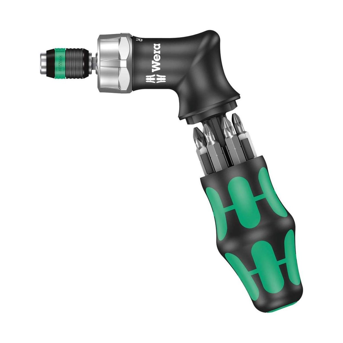 Kraftform Kompakt Pistol RA Набор бит с пистолетообразной отвёрткой-битодержателем c трещоткой, 7 пр.