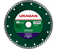URAGAN ⌀ 180х22.2 мм, алмазный, сегментированный, круг отрезной для УШМ 36693-180