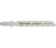 KRAFTOOL по металлу Bi-Met, EU-хвост., шаг 1.2 мм, 55 мм, 2 шт., полотна для лобзика 159555-1.2
