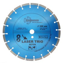 Диск алмазный отрезной 300*25.4*12 Trio Diamond Лазер бетон 380300