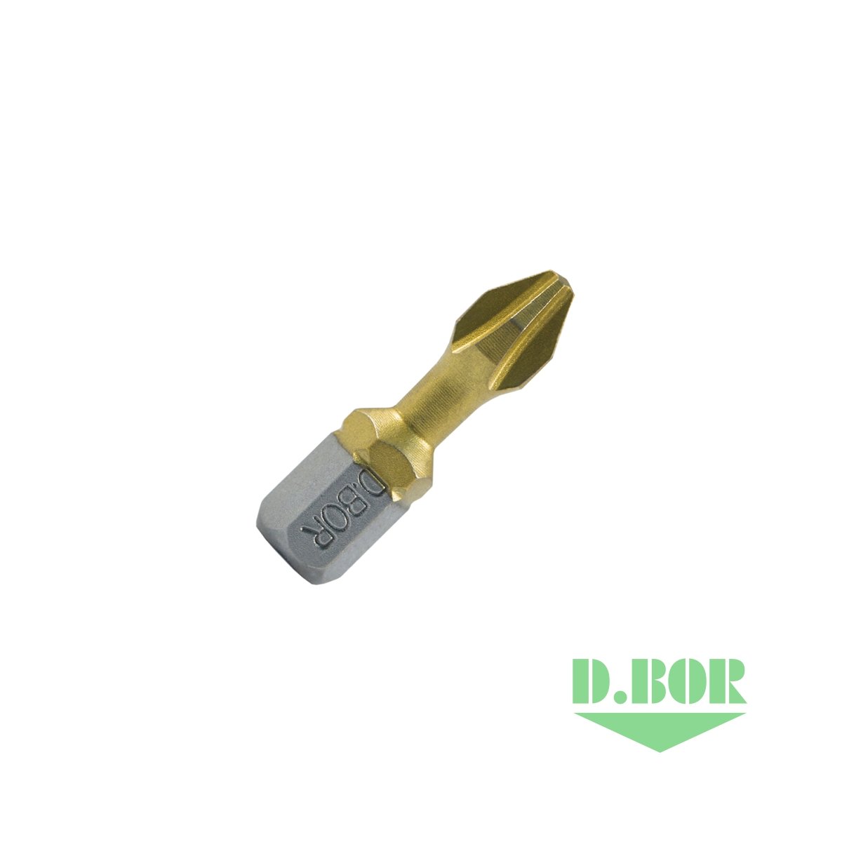 Биты фрезерованные с покрытием нитрид титана TiN-half, Ph 3x25 мм, Torsion, C 6,3 (арт. D-THT-PH03-025-010) "D.BOR"