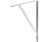 STAYER 500х330х30х4 мм, белый, уголок-кронштейн, усиленный 37424-1
