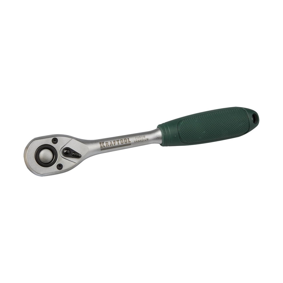 KRAFTOOL 1/4", 72 зубца, Cr-V сталь, трещотка для торцовых головок 27790-3/8_z01