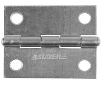 STAYER 50 x 38 x 1.25 мм, 1 шт., цвет белый цинк, петля универсальная 37611-50-1