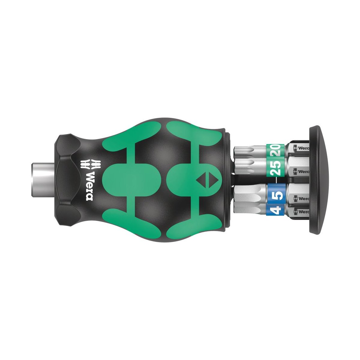 Kraftform Kompakt Stubby Magazin 3 короткая Отвёртка-битодержатель с битами, магнит, 6 пр., TORX® TX 15/20/25, шестигранник: 3.0/4.0/5.0