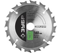 ЗУБР ⌀ 140 x 20 мм, 16T, диск пильный по дереву 36850-140-20-16 Профессионал
