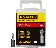 STAYER PH1, 25 мм, 10 шт., биты ProFix Phillips 26201-1-25-10_z01