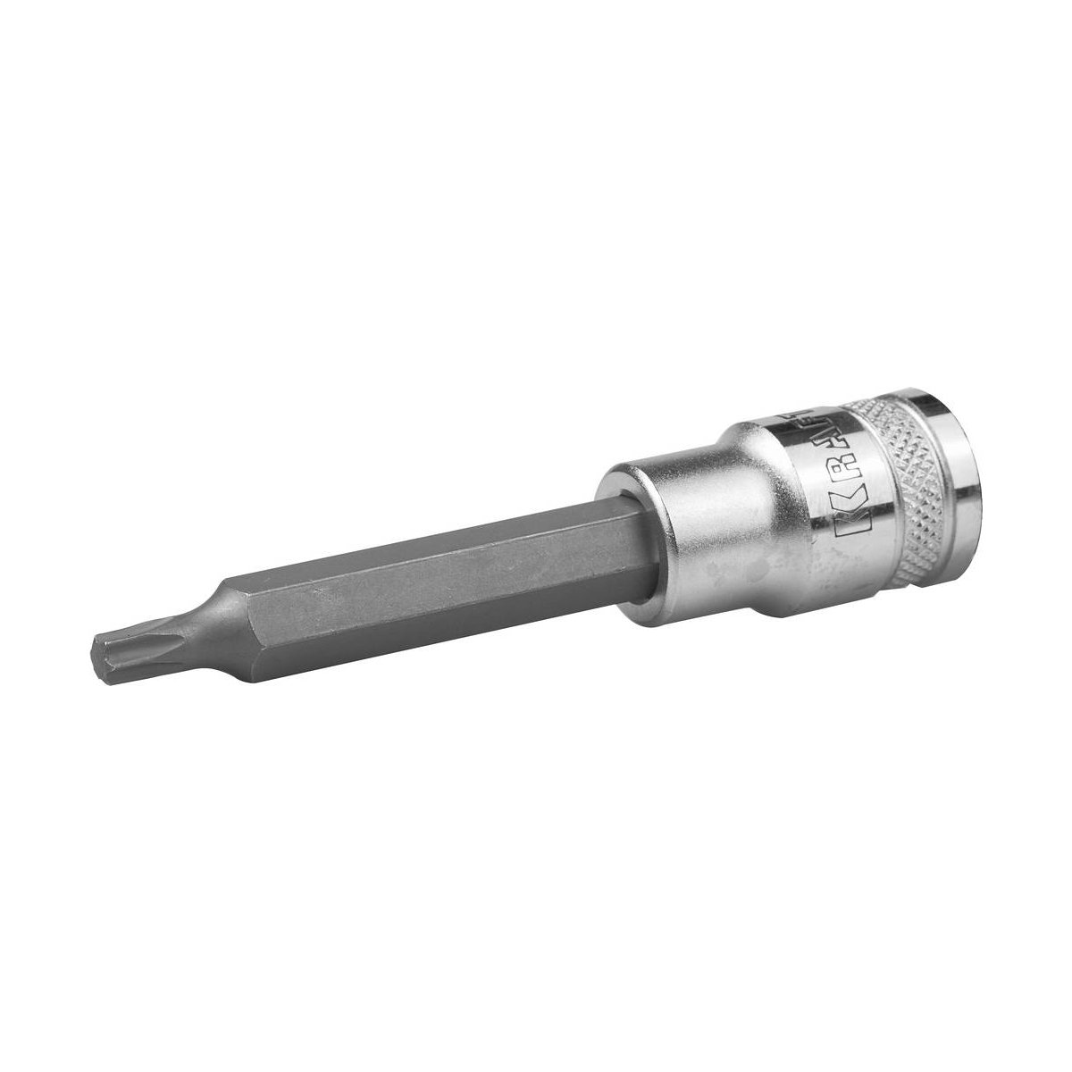 KRAFTOOL 1/2", 100 мм, S2 сталь, Т30, удлиненная, сатинированная, торцовая бита-головка INDUSTRIE QUALITAT 27906-30_z01