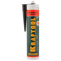 KRAFTOOL 300 мл, огнеупорный, черный, силикатный герметик KRAFTSIL FR150 41260-4