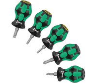 Stubby Set 2 Kraftform набор коротких отвёрток, 5 пр., SL 0.6x3.5x24.5/0.8x4.0x24.5/1.0x5.5x24.5, PZ 1x25/2x25