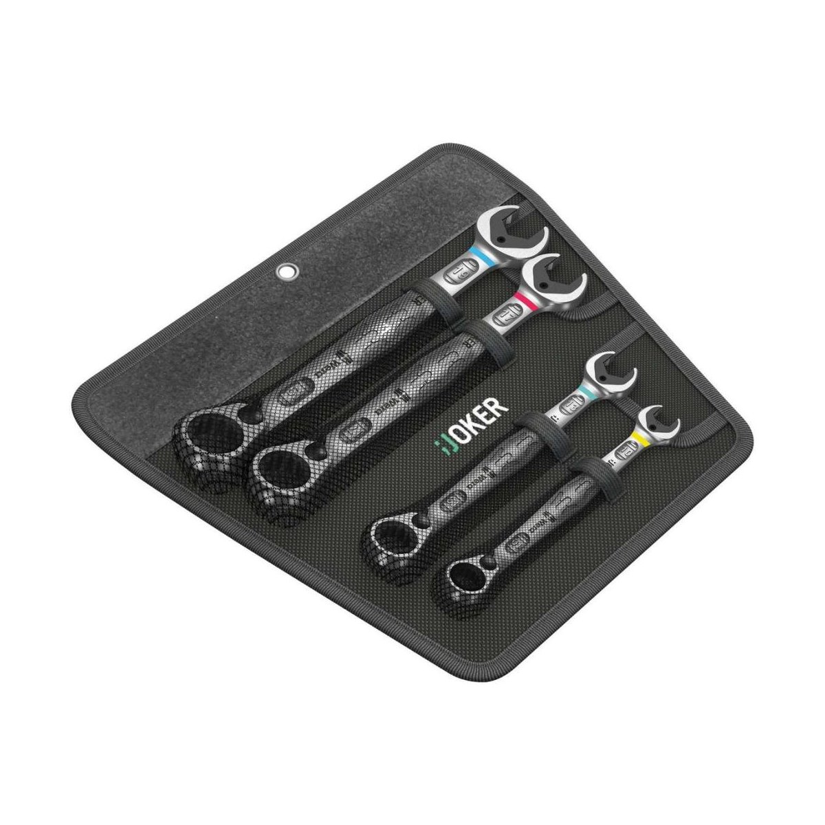 6001 Joker Switch 4 Set 1 набор ключей гаечных комбинированных с реверсной трещоткой, 4 пр., 10-19 мм