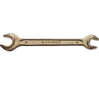 STAYER 10х12 мм, оцинкованный, гаечный ключ рожковый 27038-10-12