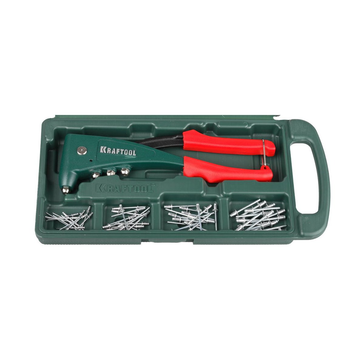 KRAFTOOL заклепки 2.4-4.8 мм, заклепочник усиленный NX-5 31173-H6