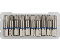 ЗУБР T30, 25 мм, 10 шт., бита кованая, торсионная ЭКСПЕРТ 26015-30-25-10