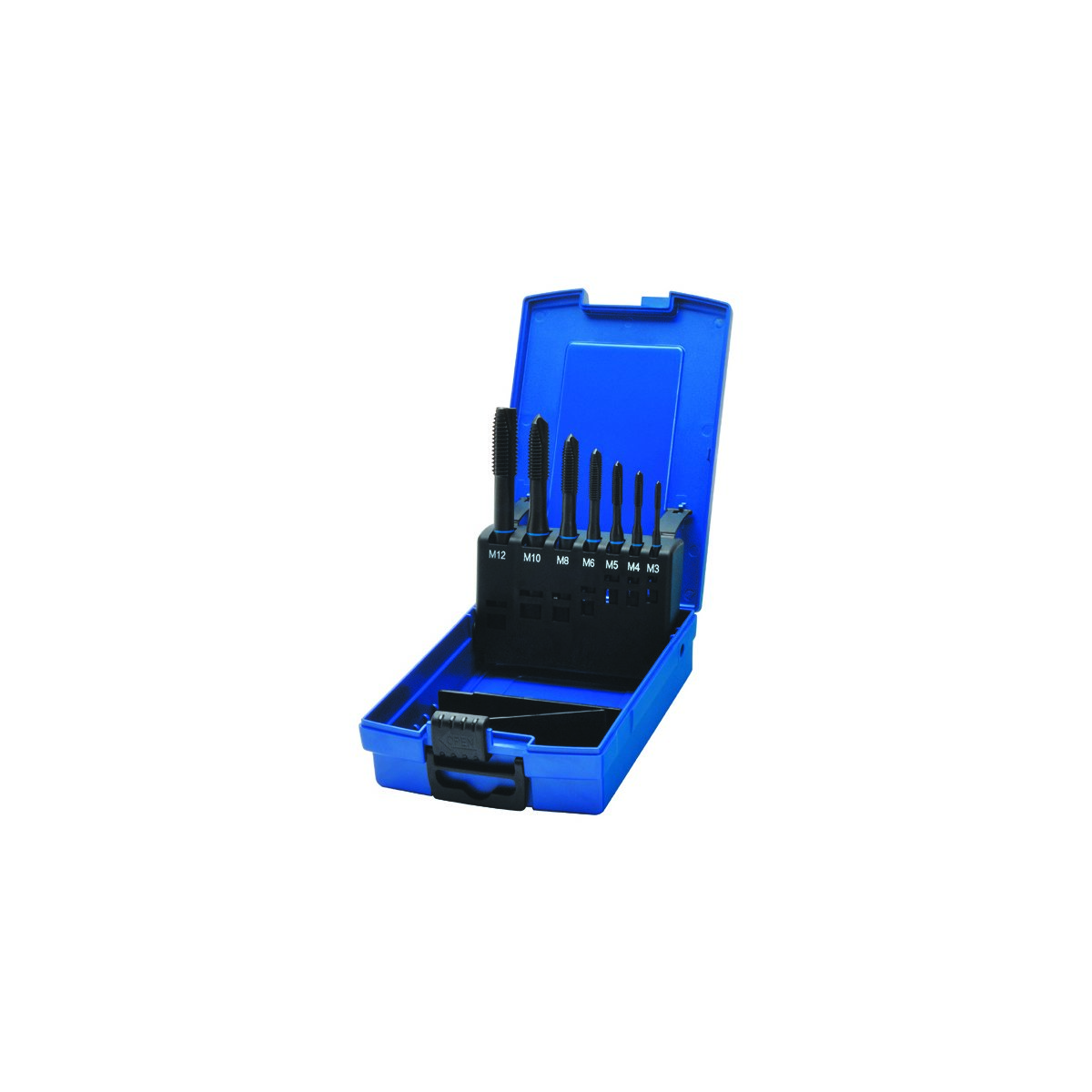 Набор метчиков машинных BLUE RING HSS-E V3, DIN 371/376, Тип B, 7 пр., M3-M12