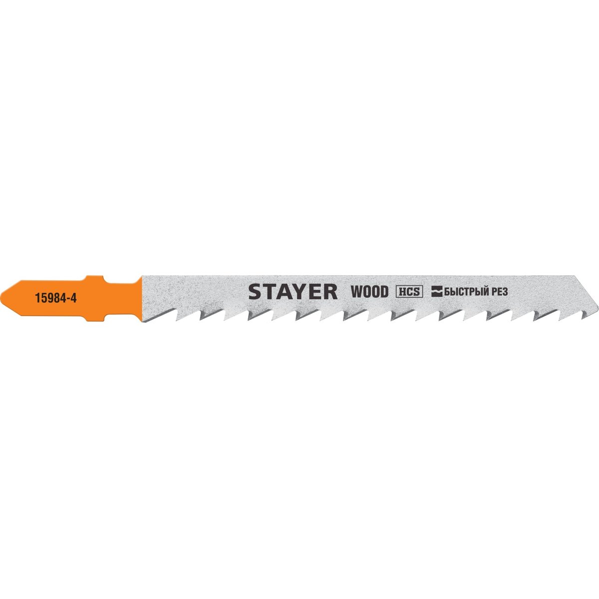 STAYER HCS, по дереву, ДВП, ДСП, EU-хвост., шаг 4 мм, 75 мм, 2 шт., полотна для эл/лобзика 15984-4_z02