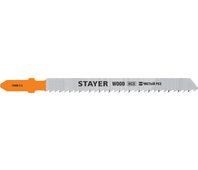STAYER HCS, по дереву, ДСП, ДВП, EU-хвост., шаг 2.5 мм, 75 мм, 2 шт., полотна для эл/лобзика 15990-2.5_z02