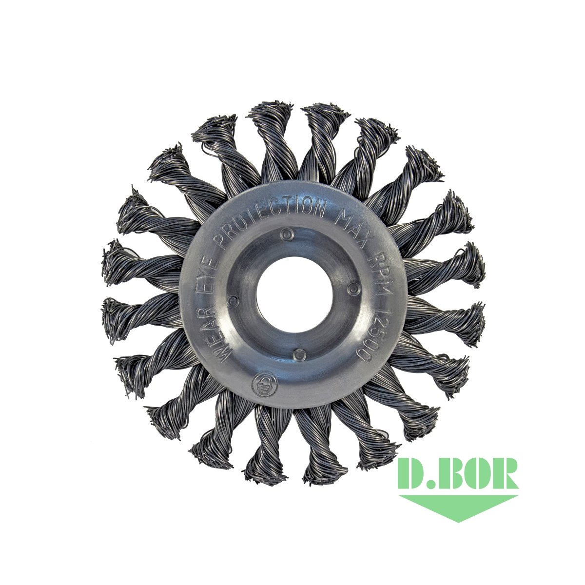 Щётка дисковая жгутовая, METAL Standard, 200x22,2 - ST0.50 - RPM 8500 (арт. D22-MS-200-222-050) "D.BOR"