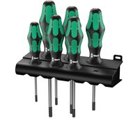367/6 TORX® HF Kraftform Plus Набор отвёрток, с фиксацией + подставка, 6 пр., TX 10x80/15x80/20x100/25x100/30x115/40x130