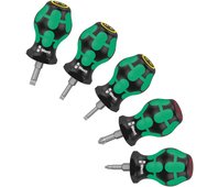 Stubby Set 1 Kraftform набор коротких отвёрток, 5 пр., SL 0.6x3.5x24.5/0.8x4.0x24.5/1.0x5.5x24.5, PH 1x25/2x25