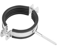 ЗУБР 100 шт., 73-82 мм, 2 1/2", хомут трубный оцинкованный 37854-73-82-100