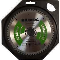 Диск пильный Hilberg Industrial Дерево тонкий рез 190*30*60Т HWT192