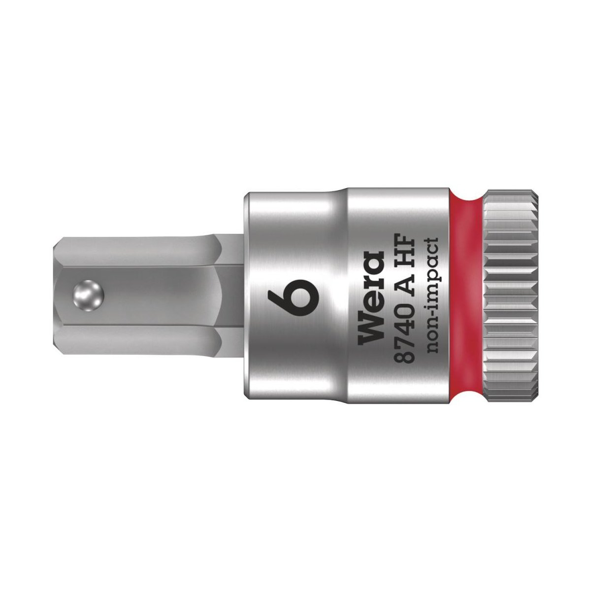 8740 A Hex-Plus HF Zyklop Головка торцевая с вставкой-битой с внешним шестигранником, 1/4", с фиксацией, 6 x 28 мм