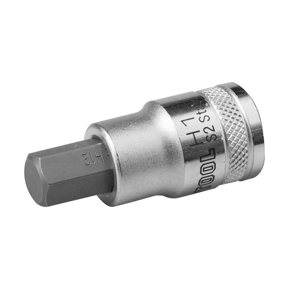 KRAFTOOL 1/2", S2 сталь, H12, сатинированная, торцовая бита-головка "INDUSTRIE QUALITAT" 27908-12_z0
