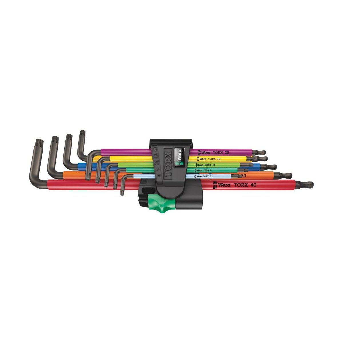 967/9 SXL/SPKXL TORX® XL Multicolour 1 Набор Г-образных ключей, удлиненные, с шаром, 9 пр., TX 8/9/10/15/20/25/27/30/40