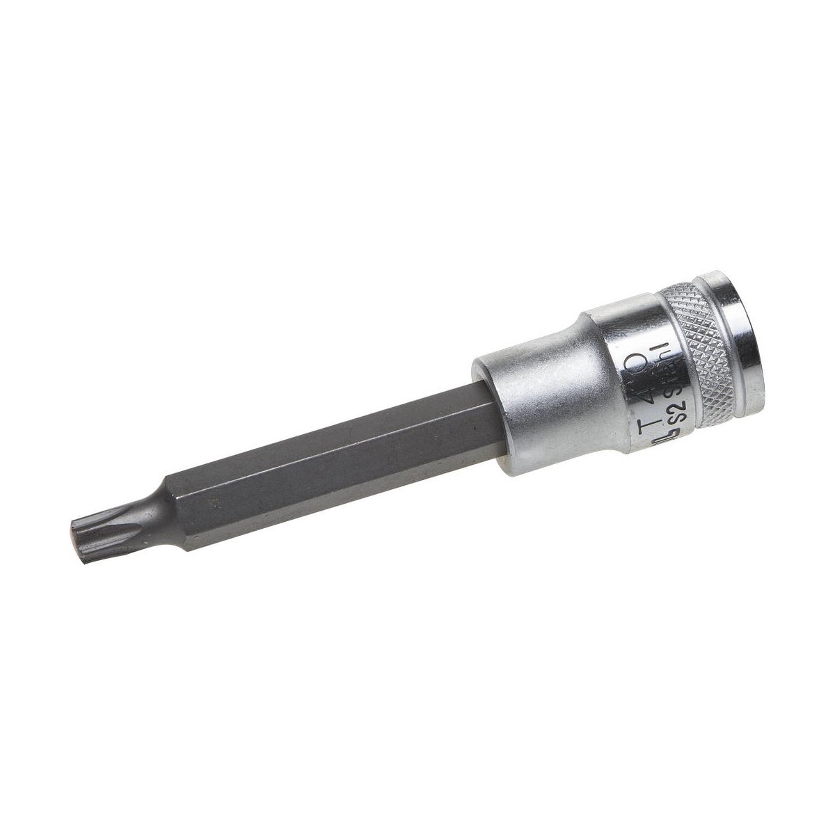 KRAFTOOL 1/2", 100 мм, S2 сталь, Т40, удлиненная, сатинированная, торцовая бита-головка INDUSTRIE QUALITAT 27906-40_z01