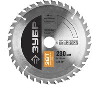 ЗУБР ⌀ 230 x 30 мм, 36T, диск пильный по дереву 36851-230-30-36 Профессионал