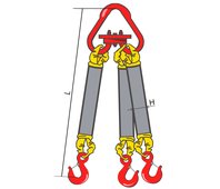 Строп текстильный трёхветвевой типа 3СТ 10,0/2500