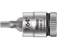 8740 A Hex-Plus Zyklop Головка торцевая с вставкой-битой с внешним шестигранником, 1/4", 7/64" x 28 мм