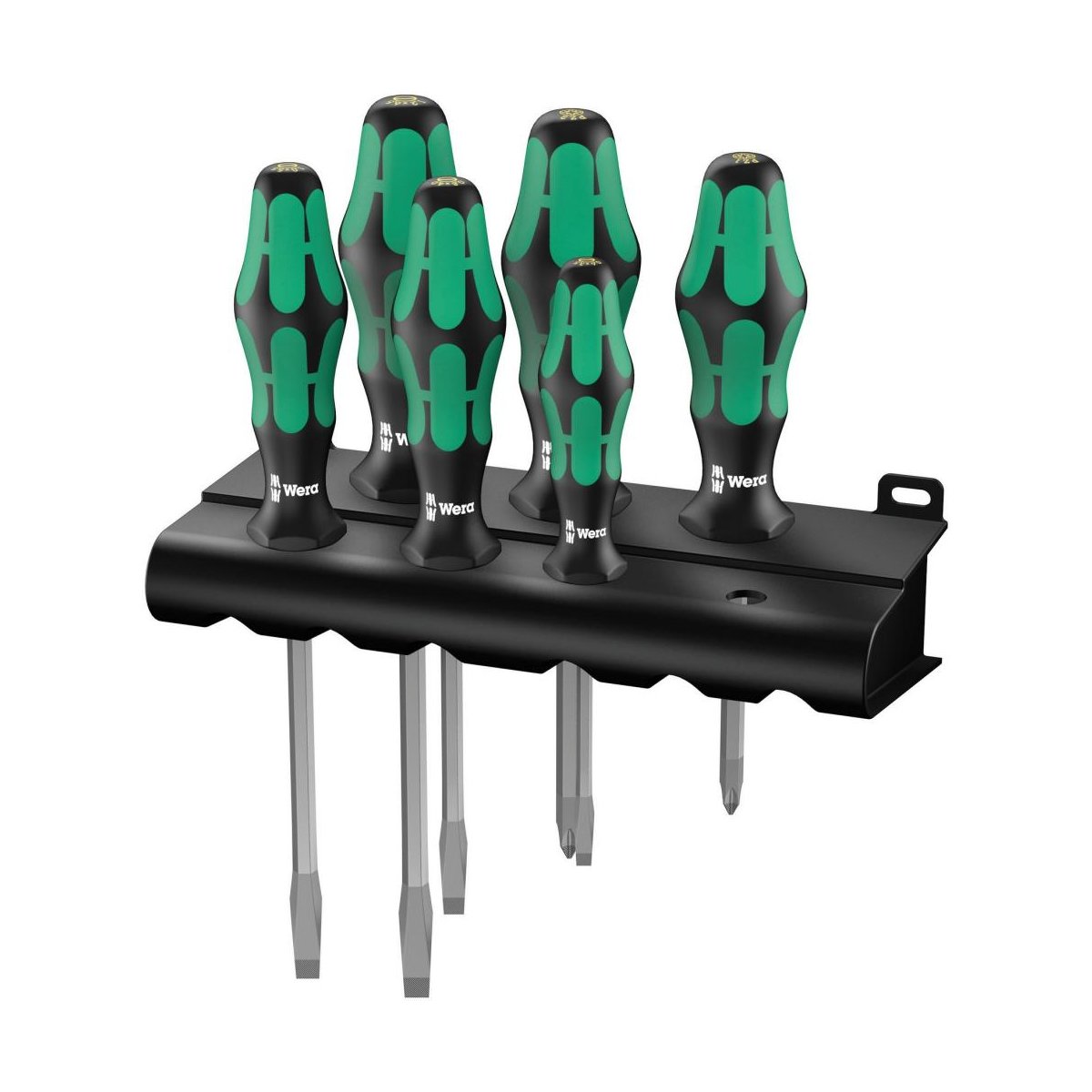 334/355 SK/6 Kraftform Plus Lasertip Набор отвёрток + подставка, 6 пр., PZ 1x80/2x100, SL 0.6x3.5x75/0.8x4.0x90/1.0x5.5x100/1.2x6.5x125