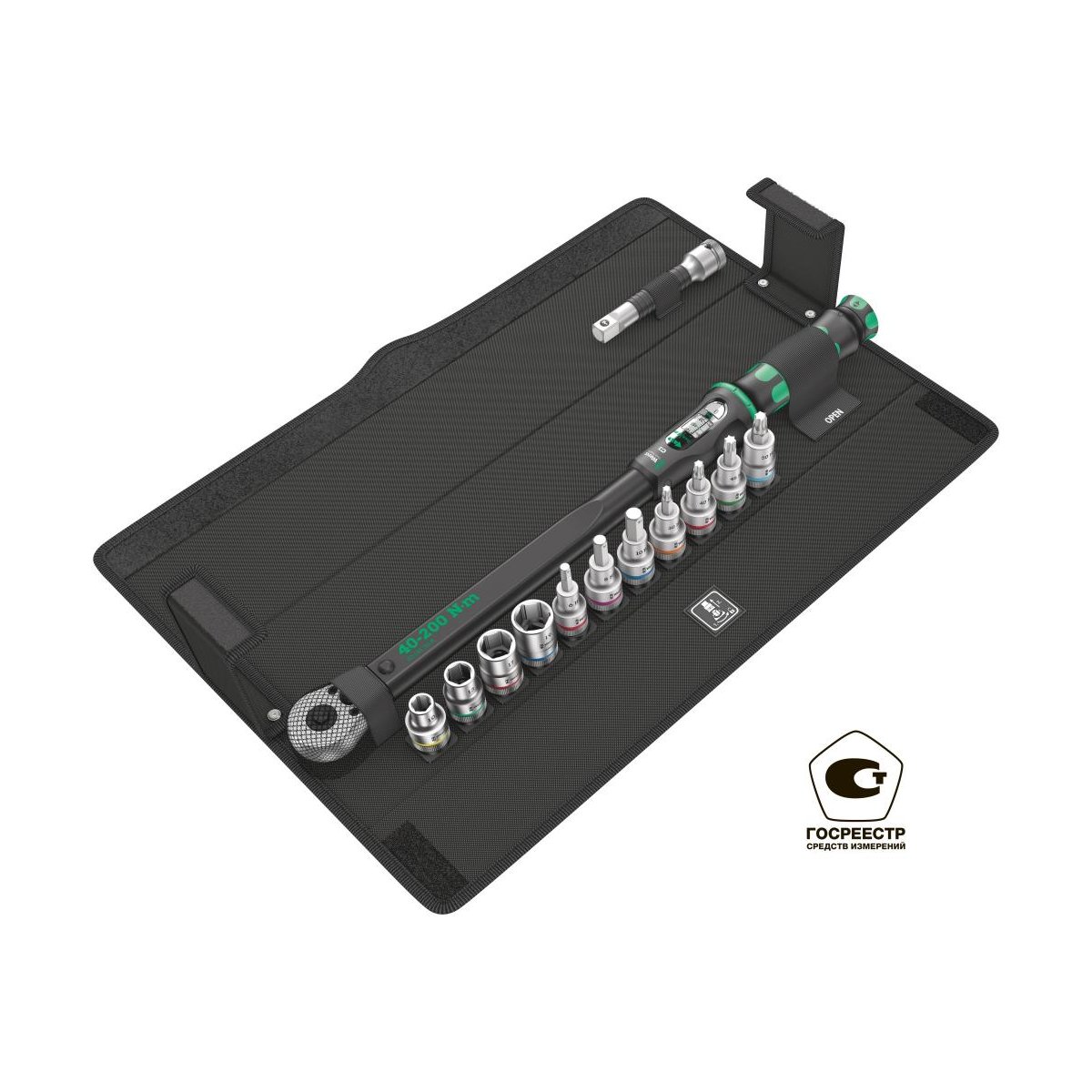 Click-Torque C 3 Set 1 Набор торцевых головок с динамометрическим ключом 40-200 Нм, 13 пр.