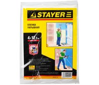 STAYER 4 х 12.5 м, 7 мкм, пленка укрывная 1225-07-12