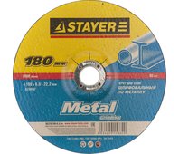 STAYER d 180 х 6 х 22.2 мм, для УШМ, круг абразивный шлифовальный по металлу MASTER 36228-180-6.0_z01