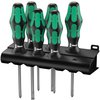 335/350/355/6 Kraftform Plus Lasertip Набор отвёрток + подставка, 6 пр., PH 1x80/2x100, PZ 1x80/2x100, SL 0.8x4.0x100/1.0x5.5x125
